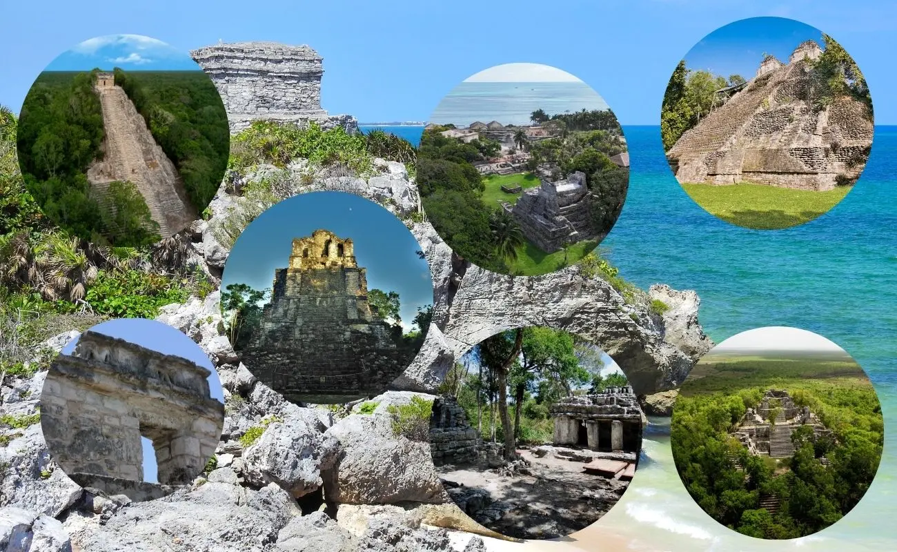 ¿Qué ciudades mayas se deben visitar en Quintana Roo? Foto: INAH | Tren Maya | Canva