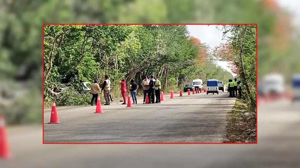 Accidentes en Yucatán: persona pierde la vida tras chocar su camioneta contra un árbol