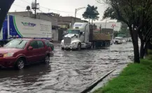 Lluvias intensas generan inundaciones en estas calles de CDMX