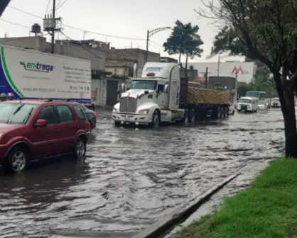 Lluvias intensas generan inundaciones en estas calles de CDMX