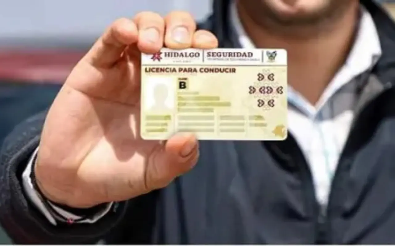 Licencia para conducir tipo B de Hidalgo. Foto: Gobierno de Hidalgo