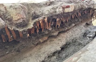 Recuperan restos arqueológicos en obras de remodelación del centro histórico de Veracruz