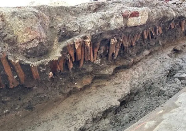 Recuperan restos arqueológicos en obras de remodelación del centro histórico de Veracruz