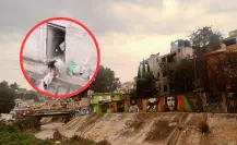 VIDEO | Captan a mujer tirando basura al Río Hondo en Naucalpan, Edomex