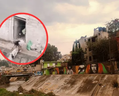 VIDEO | Captan a mujer tirando basura al Río Hondo en Naucalpan, Edomex
