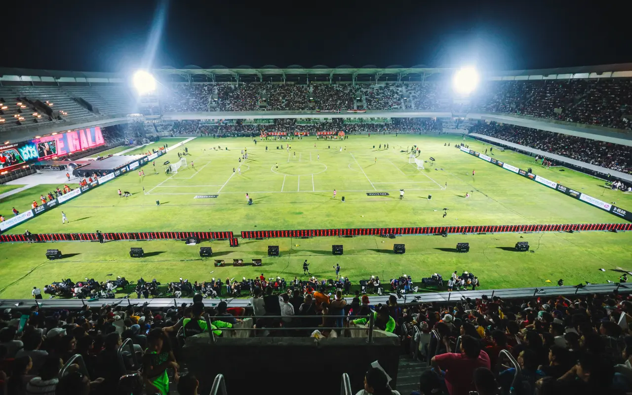 Estadio Luis El Pirata Fuente. Foto: X (@LuisPirataOf)