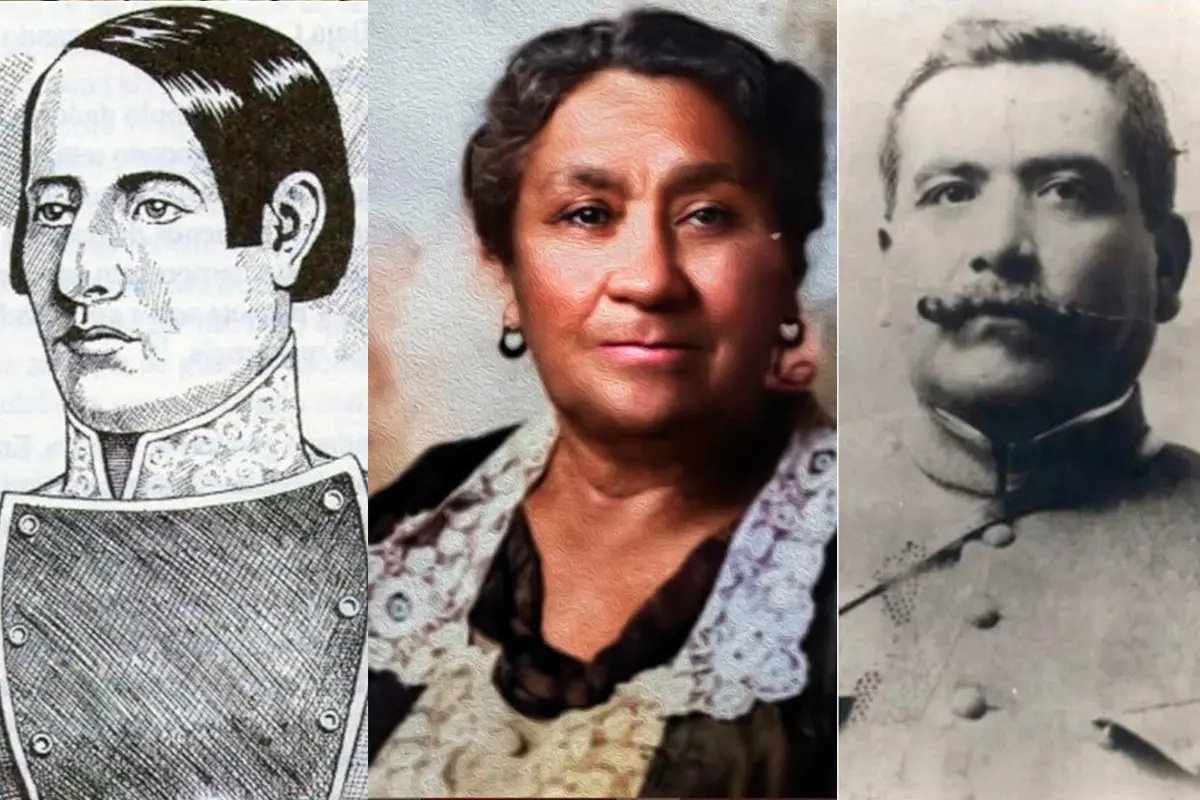 Antonio Mijares, Dionisia Villarino y Félix Ortega. Fotos: Internet.