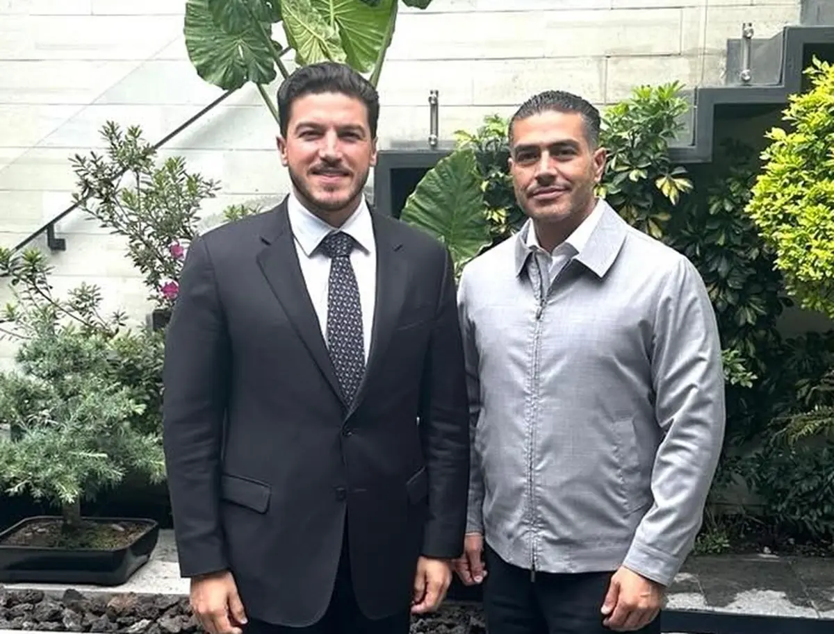 En la imagen el gobernador de Nuevo León, Samuel García, y Omar García Harfuch, titular de la Secretaría de Seguridad Pública Ciudadana (SSPC). Foto: Facebook Samuel García