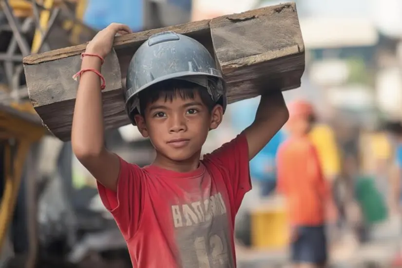 Imagen ilustrativa de las condiciones de trabajo infantil en México. Foto: Freepik