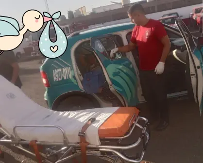Bebé nace a bordo de un taxi de Durango; reportan sanos al pequeño y a su madre