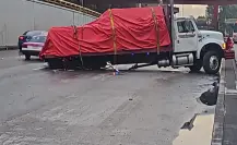 Camión de carga “olvida” eje trasero y queda detenido en Circuito Interior en CDMX