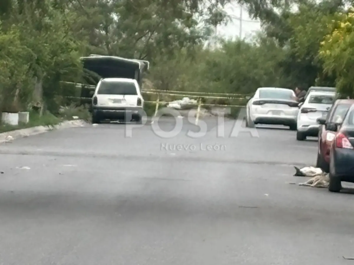 El terreno baldío fue siteado por elementos de la Fiscalía General de Justicia de Nuevo León. Foto: POSTA.