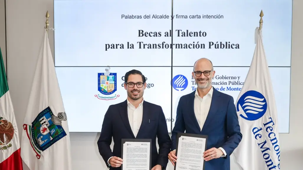 David de la Peña firma convenio de becas para servidores púbicos con el Tec