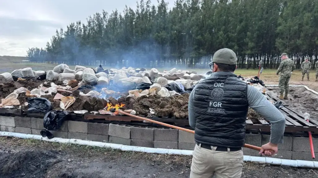 Queman una tonelada de marihuana en la frontera de Tamaulipas