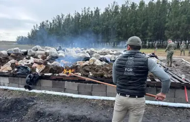 Queman una tonelada de marihuana en la frontera de Tamaulipas