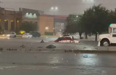 Reynosa bajo el agua tras fuertes lluvias; caótico panorama en calles y viviendas 