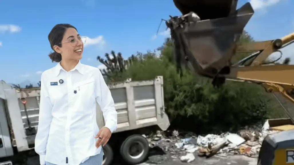 Elva Deyanira retira 35 toneladas de basura en tiradero de Zuazua