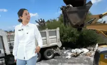 Elva Deyanira retira 35 toneladas de basura en tiradero de Zuazua