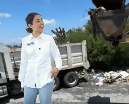 Elva Deyanira retira 35 toneladas de basura en tiradero de Zuazua