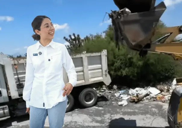 Elva Deyanira retira 35 toneladas de basura en tiradero de Zuazua