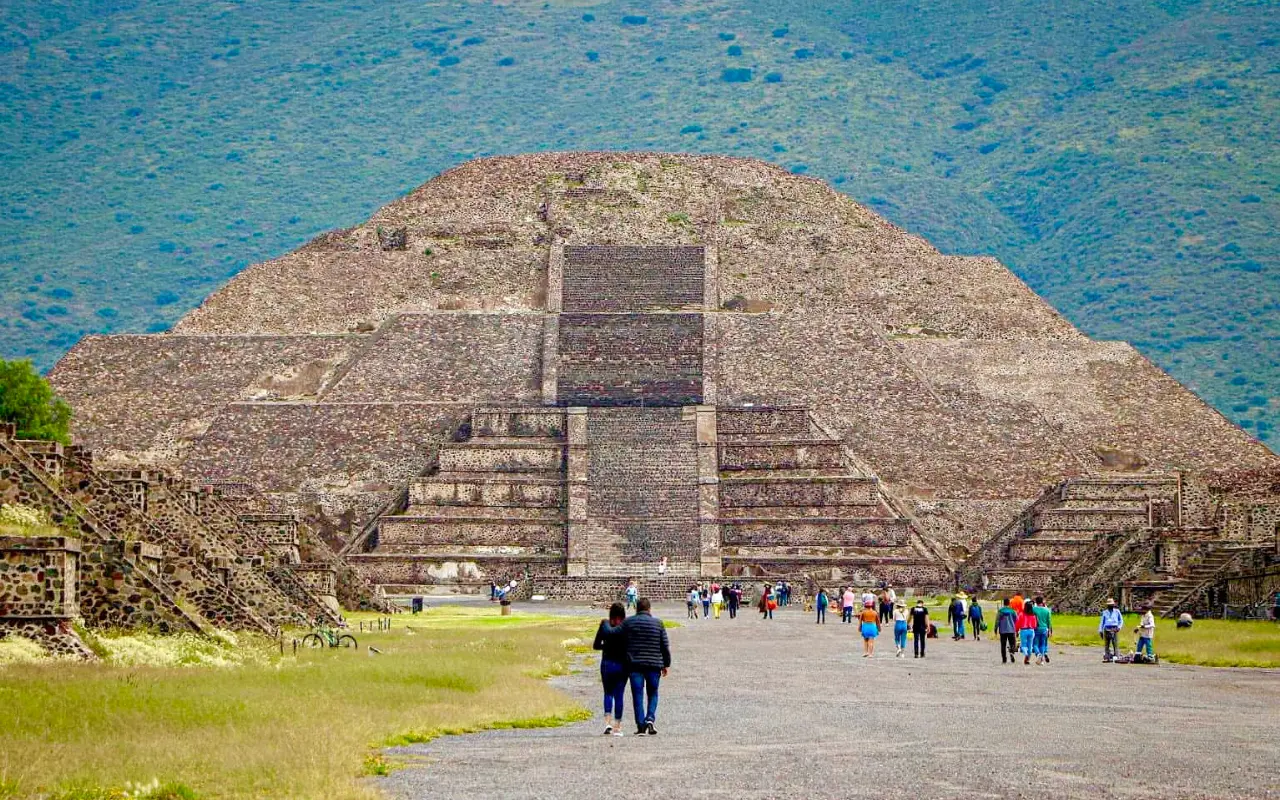 Zona arqueológica de Teotihuacán. Foto: X (@SECTUR_mx)