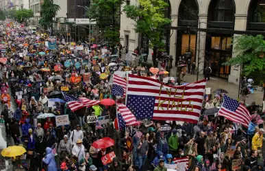 Marchan en EE.UU. durante el "No Kings Day" contra Donald Trump