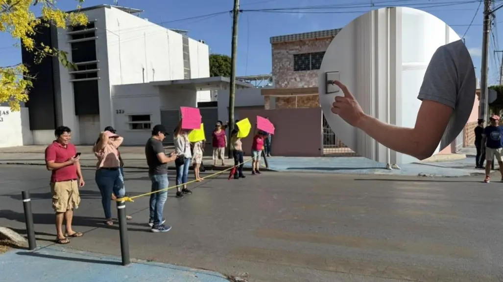 Siguen los apagones en Mérida: vecinos cierran calles de una colonia por falta de luz