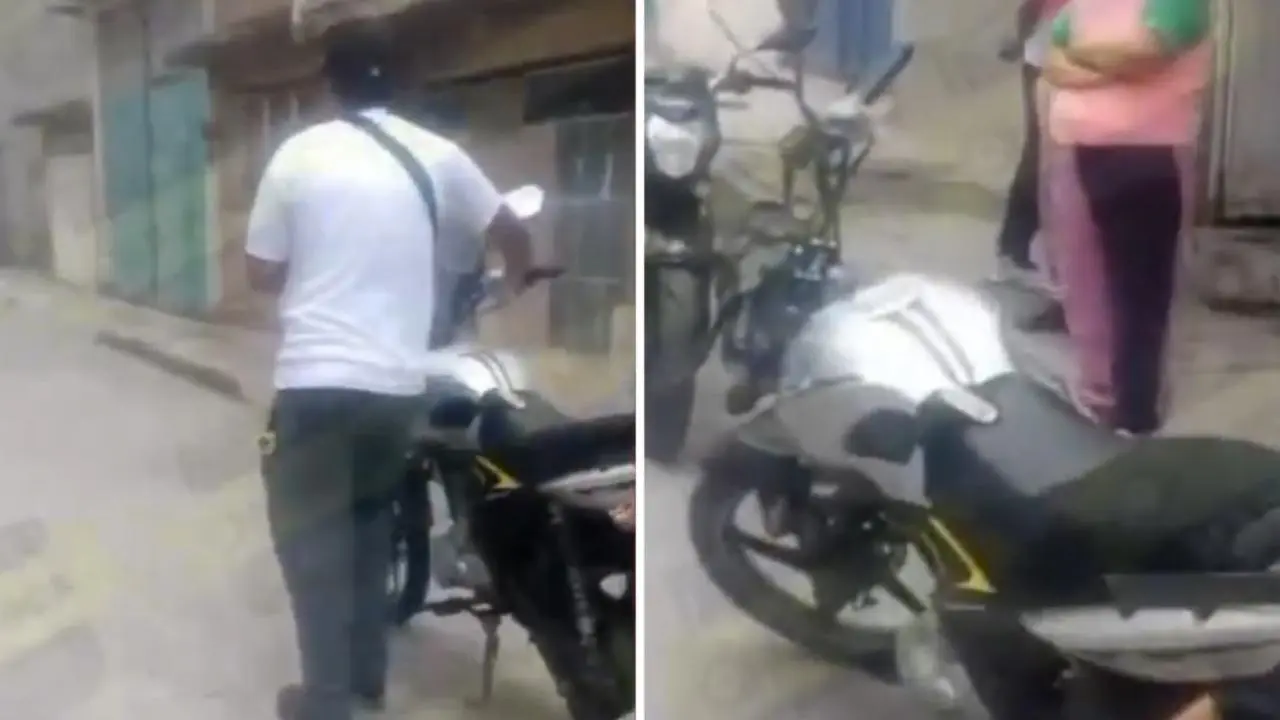 Lo acusan con sus papás: mujer enfrenta a ladrón y recupera su moto en Edomex. Foto: @QuePocaMadre_Mx