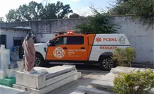 Atienden reporte por caída de persona en panteón de la zona sur de Monterrey