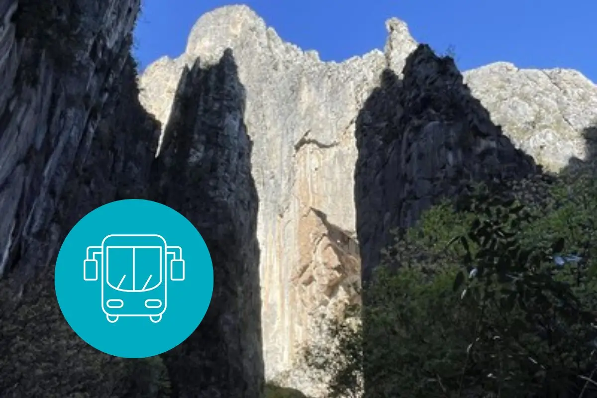El cañón de San Judas, ubicado dentro del Parque Ecológico la Huasteca, ofrece senderismo y escalada. Foto: Wikiloc / CANVA
