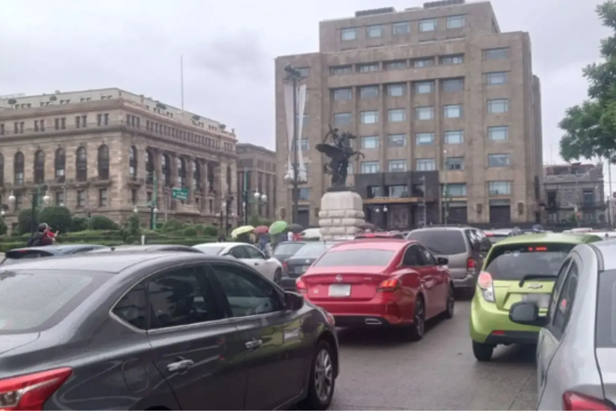 Vialidad en CDMX afectada por marchas. Foto: X (@OVIALCDMX)