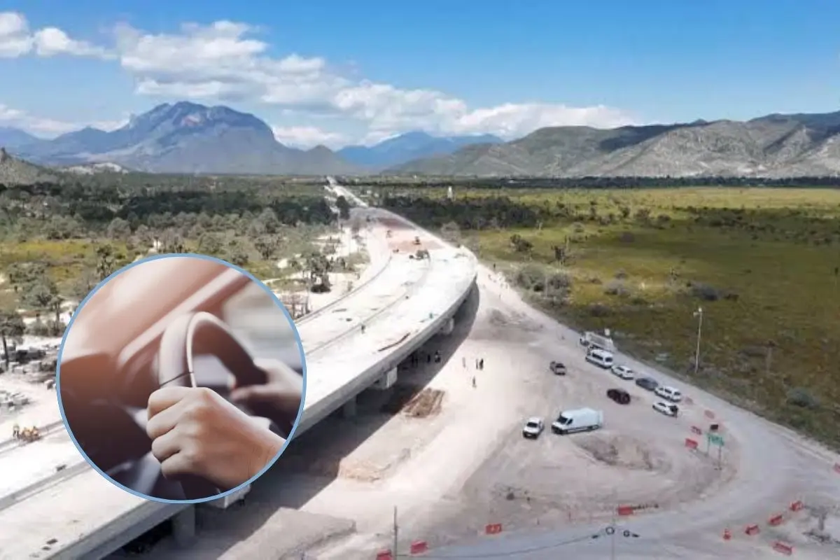 Para mejorar la movilidad hacia el sur de Nuevo León, esta carretera podrá llevarte a Matehuala en solo tres horas. Foto: Gobierno de Nuevo León / CANVA
