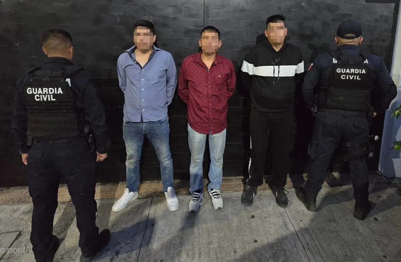 Detienen a tres presuntos responsables de ataques a bares en Morelia. Foto: X (@SSeguridad_Mich)