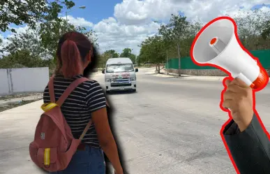 Vecinos del fraccionamiento Gran Calzada de Umán exigen mejor transporte público 