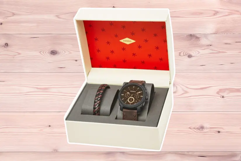 Este elegante reloj Fossil Box Set está disponible con un increíble descuento en Liverpool como parte de su Venta Nocturna. Foto: Canva