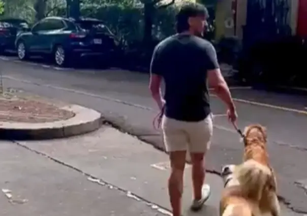 VIDEO | Captan a extranjero en la Condesa dejando heces de su perro sin recoger