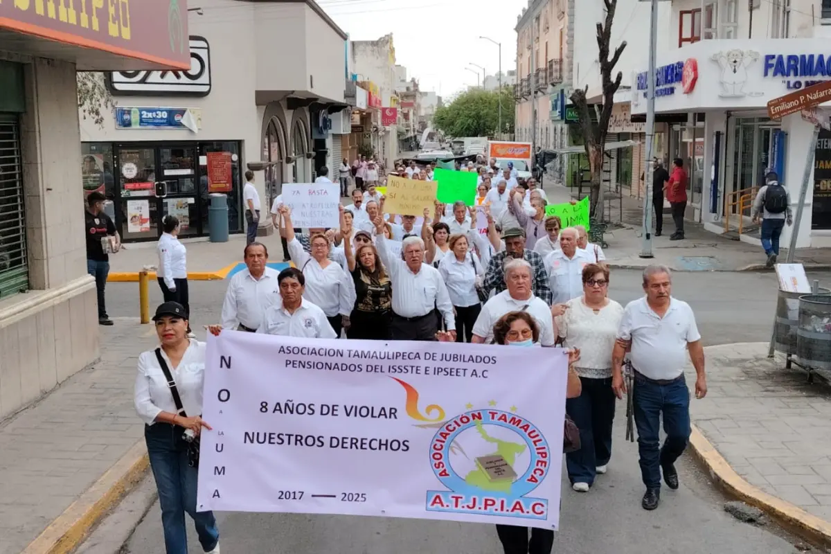 El Frente Estatal de la Defensa de la Seguridad Social en Tamaulipas anunció que retomará las acciones de protesta el próximo viernes 20 de junio a las 7:00 am. Foto: Frente Estatal de la Defensa de la Seguridad Social en Tamaulipas