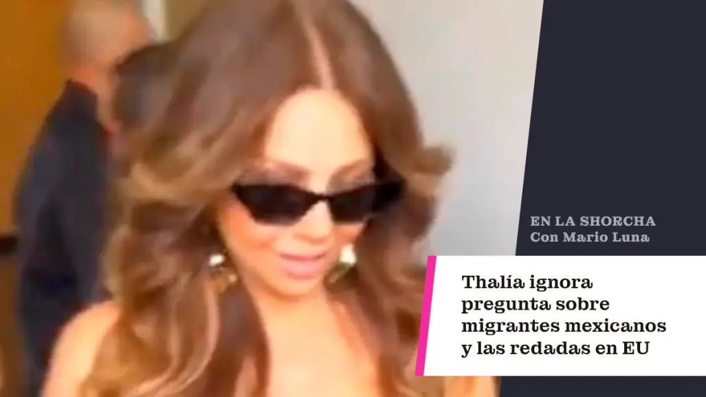 Thalía ignora pregunta sobre migrantes mexicanos y las redadas en EU