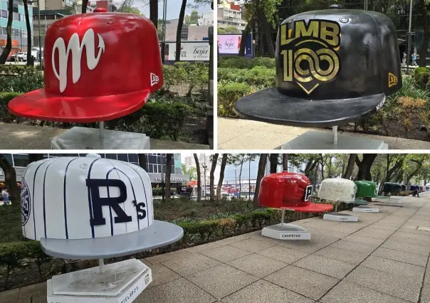 Gorras gigantes de béisbol invaden Reforma en CDMX y esta es la razón