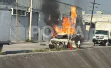 VIDEO | Camión cargado con gas LP se incendia en Guadalupe
