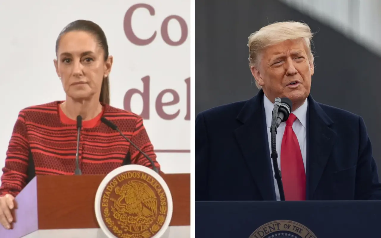 Claudia Sheinbaum y Donald Trump. Foto: Enrique Pérez Huerta / X (@WhiteHouse)