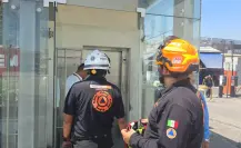 Personas quedan atrapadas en elevador en el Centro de Monterrey