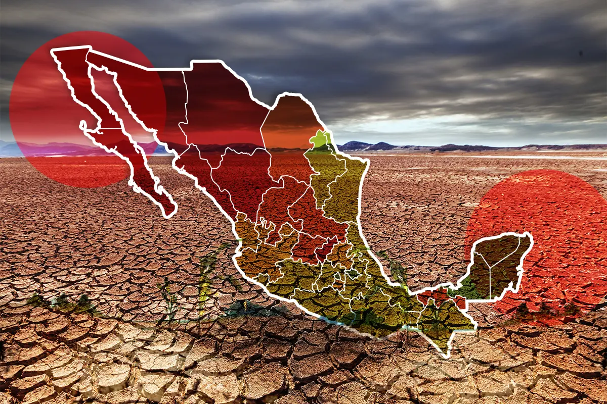 Sequía se intensifica en México: 5 estados ya están completamente secos. Foto: Canva