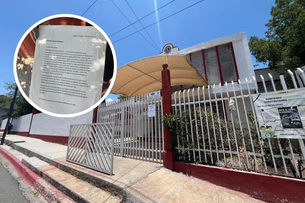 Piden evitar remoción de maestras envueltas en polémica en primaria de Saltillo / Fotos: Marco Juárez | Canva