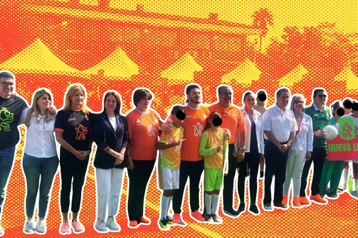 Samuel García inaugura el Mundialito Escolar 2025-2026 con más de 2,800 alumnos. Foto: Vianney Carrera
