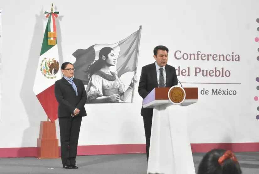 Rosa Icela Rodríguez y Arturo Medina Padilla. Foto: Enrique Pérez Huerta