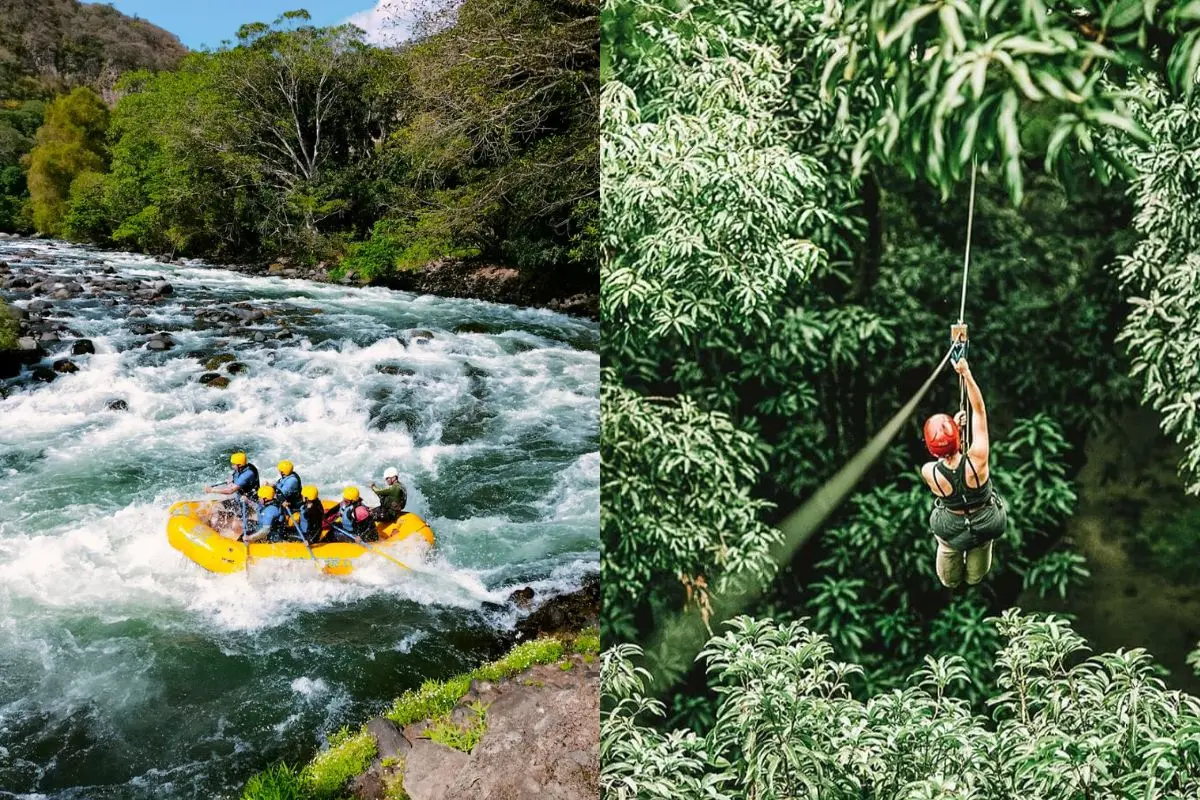 Rafting en Río La Antigua, tirolesa en Jalcomulco, Veracruz, Foto: México Desconocido | Facebook: MéXICO y sus Colores | Canva