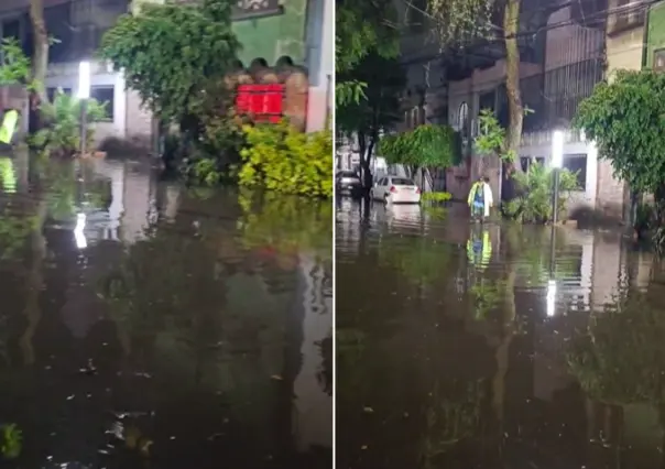Inundaciones y falla eléctrica afectan a vecinos del Hipódromo Condesa en CDMX