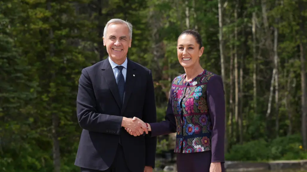 Claudia Sheinbaum se reúne con el Primer ministro de Canadá en la Cumbre del G7