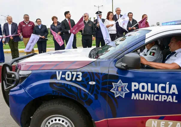 Delfina Gómez refuerza la seguridad en Nezahualcóyotl con 240 patrullas nuevas